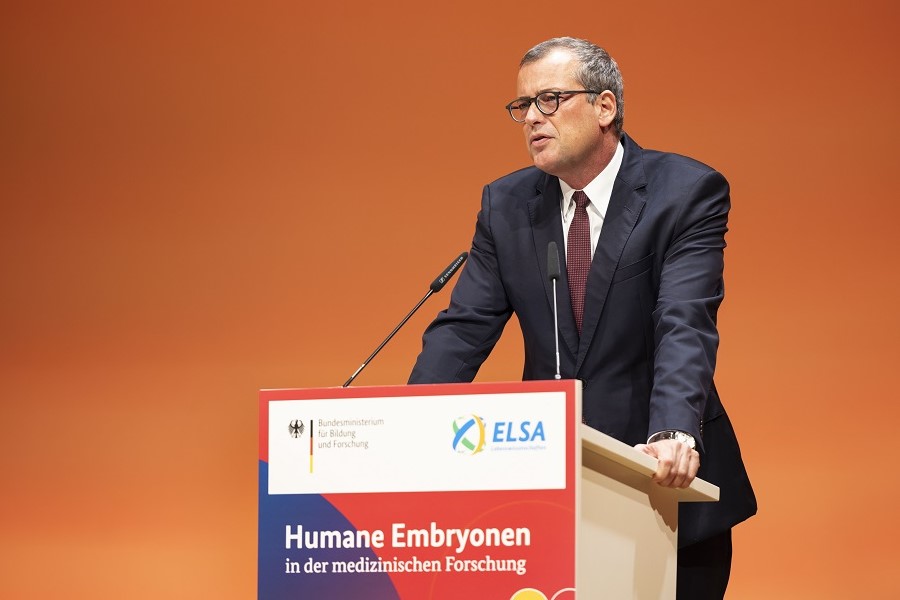 Prof. Dr. Gerald H. Haug, Präsident der Nationalen Akademie der Wissenschaften Leopoldina während der Konferenz