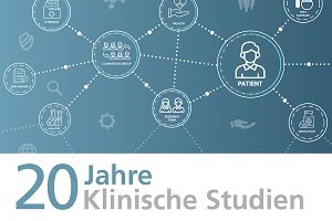 Grafische Darstellung verschiedener für klinische Studien relevanter Faktoren. Der Mensch steht im Mittelpunkt. 