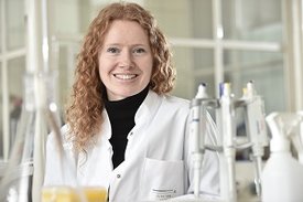 Foto von Martina Prelog im Labor