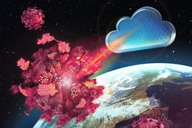 Das SARS-CoV-2 Virus geht um die ganze Welt. Mittels einem Cloud-Computing basierten Ansatz hat ein internationales Team von Wissenschaftler*innen Milliarden von Molekülen daraufhin getestet, wie gut diese kleinen Moleküle das Virus inhibieren können. 