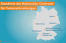 Vier neue Standorte des Nationalen Centrums für Tumorerkrankungen 